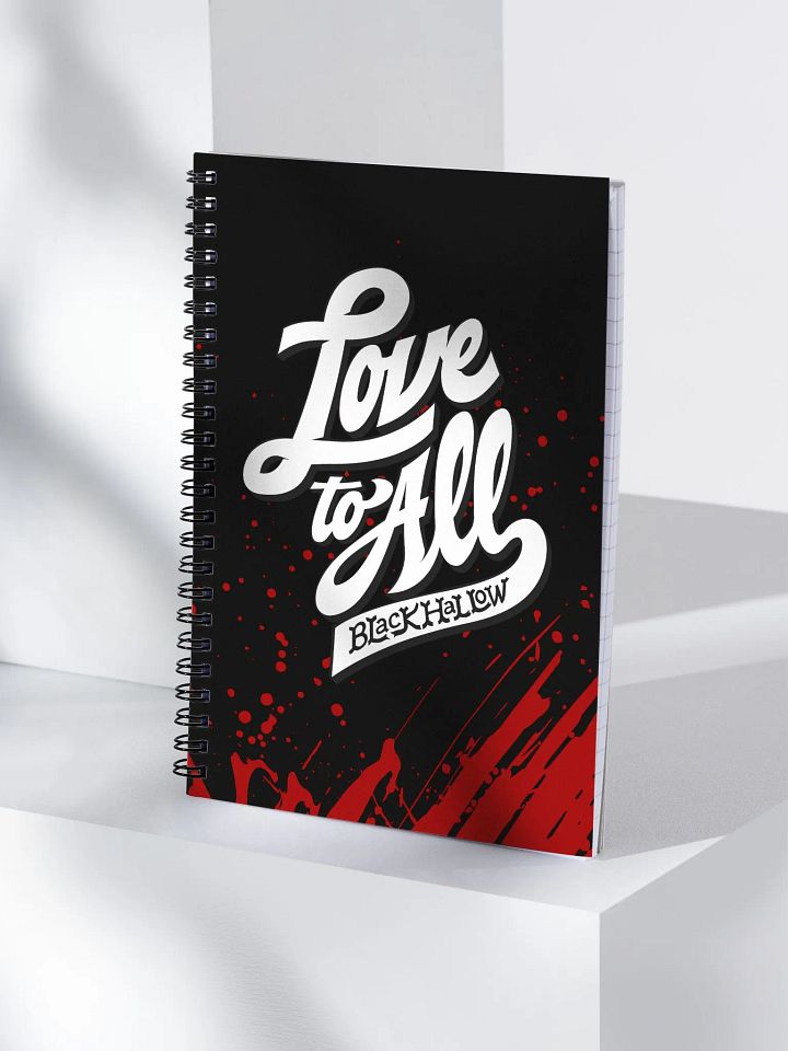 L2A Black & Red Spiral Notebook product image (1)