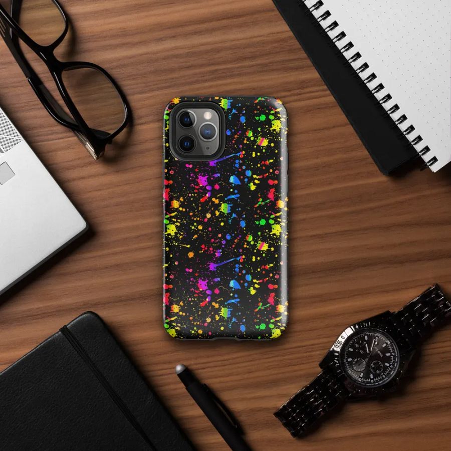 Neon Splatter Burst Tough Case for iPhone® product image (7)