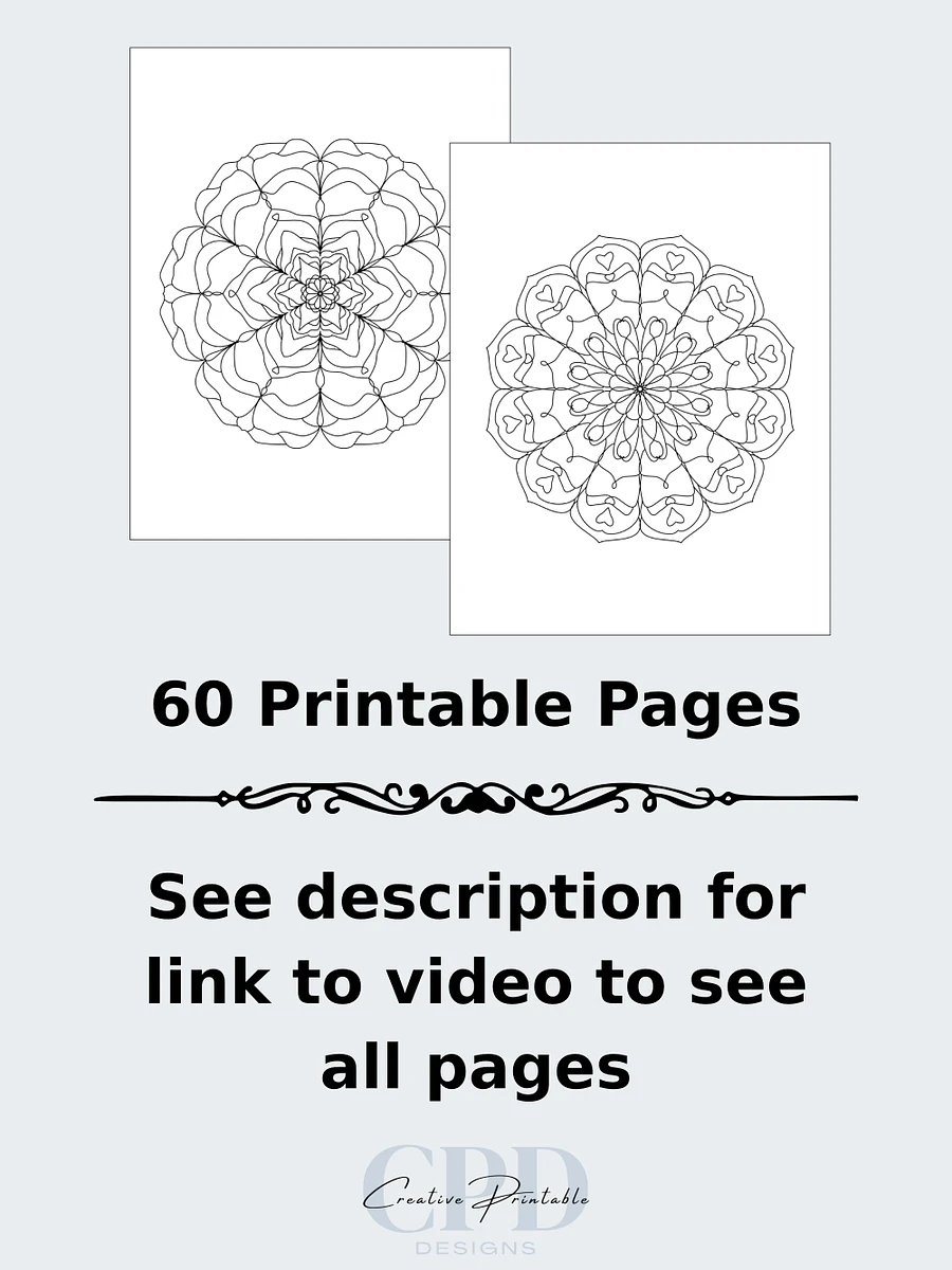 Printable Kaleidoscope Coloring Pages product image (2)