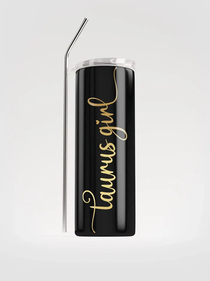 Elevate Every Sip with Our Gold Taurus Girl Stainless Steel Tumbler product image (1)