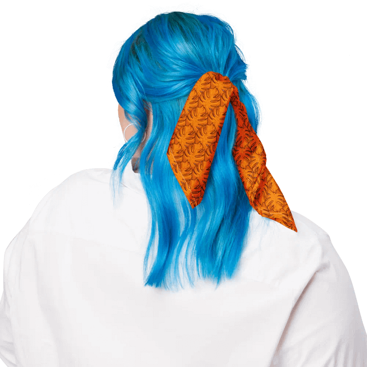 Orange Monstera Bandana product image (2)