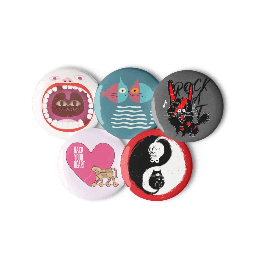 Pin Buttons Collection 3 (5 pcs) product image (1)