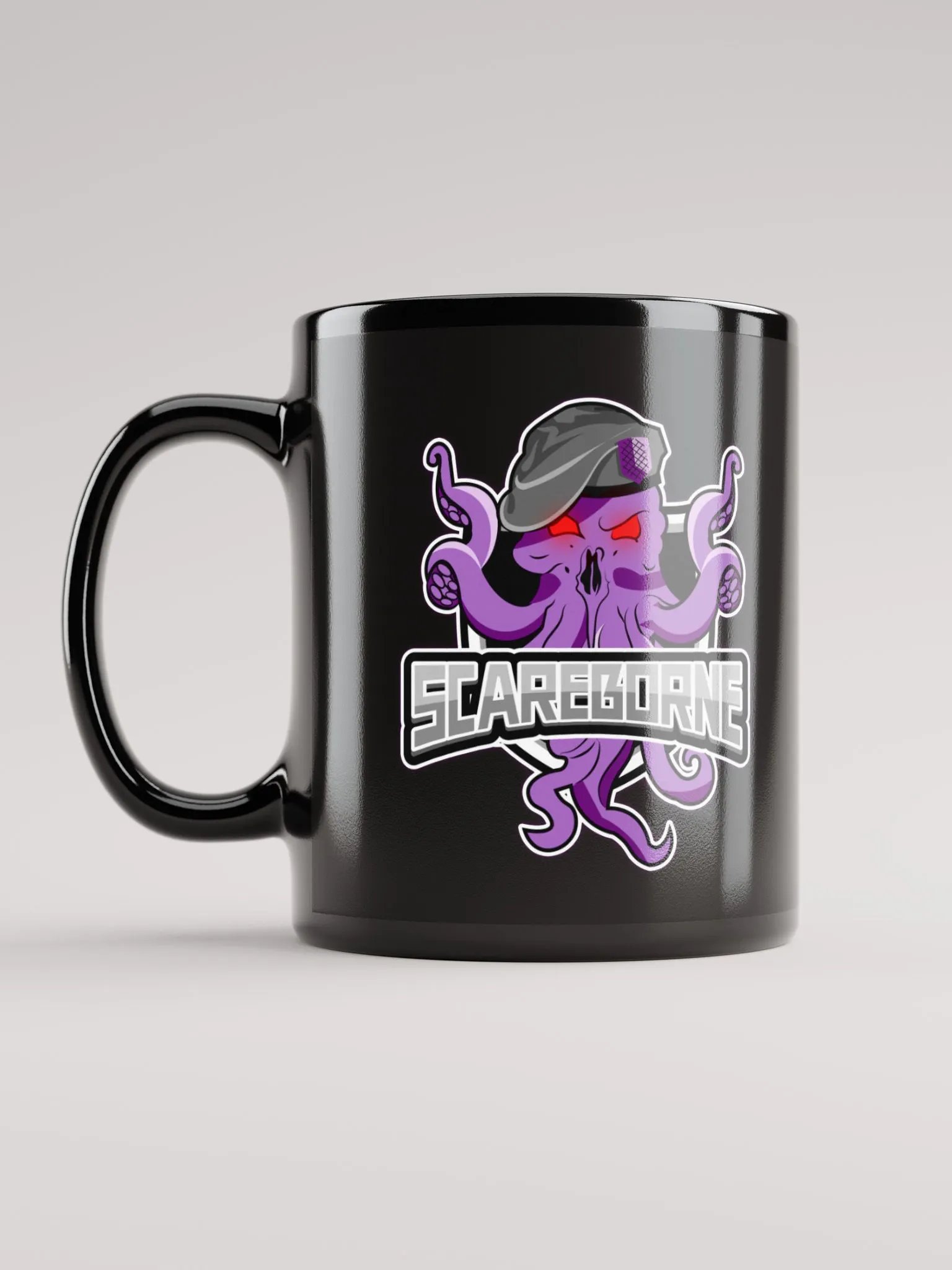 Right-Handed Logo Black Mug product image (6)