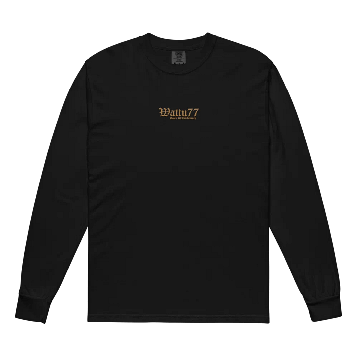 Wattu77 Store 1-year Anniversary longsleeve shirt (limited embroidered) product image (8)