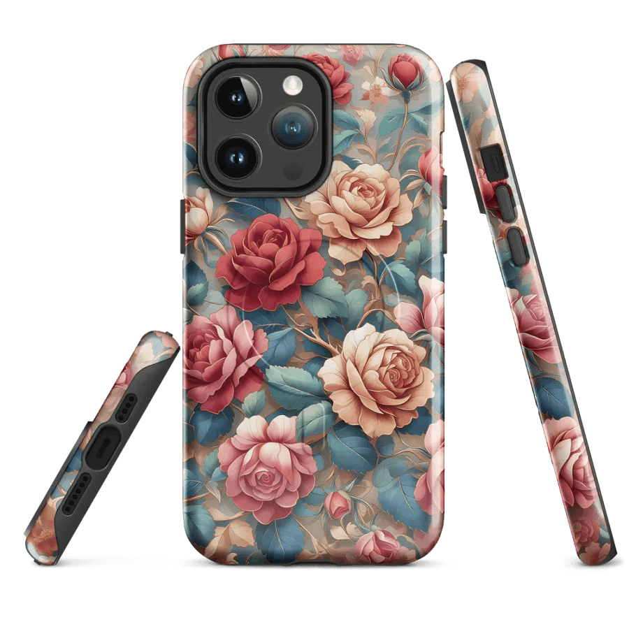Vintage Rose Garden MagSafe® iPhone® Tough Case - Painting Artwork fit for iPhone 16 15 14 Pro Max product image (4)