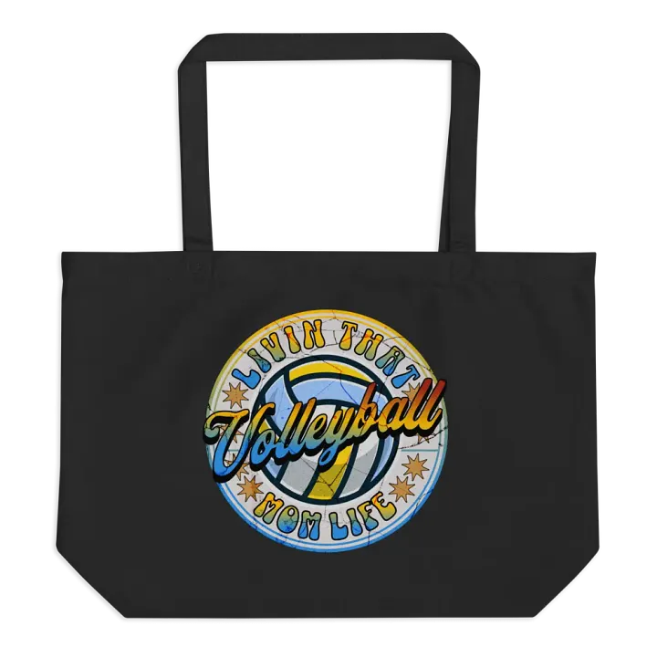 Livin That Mom Life Volleyball Vintage Tote product image (1)
