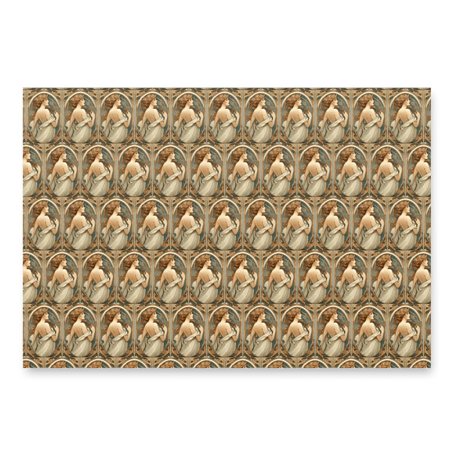 Art Nouveau Muse Wrapping Paper Set product image (1)