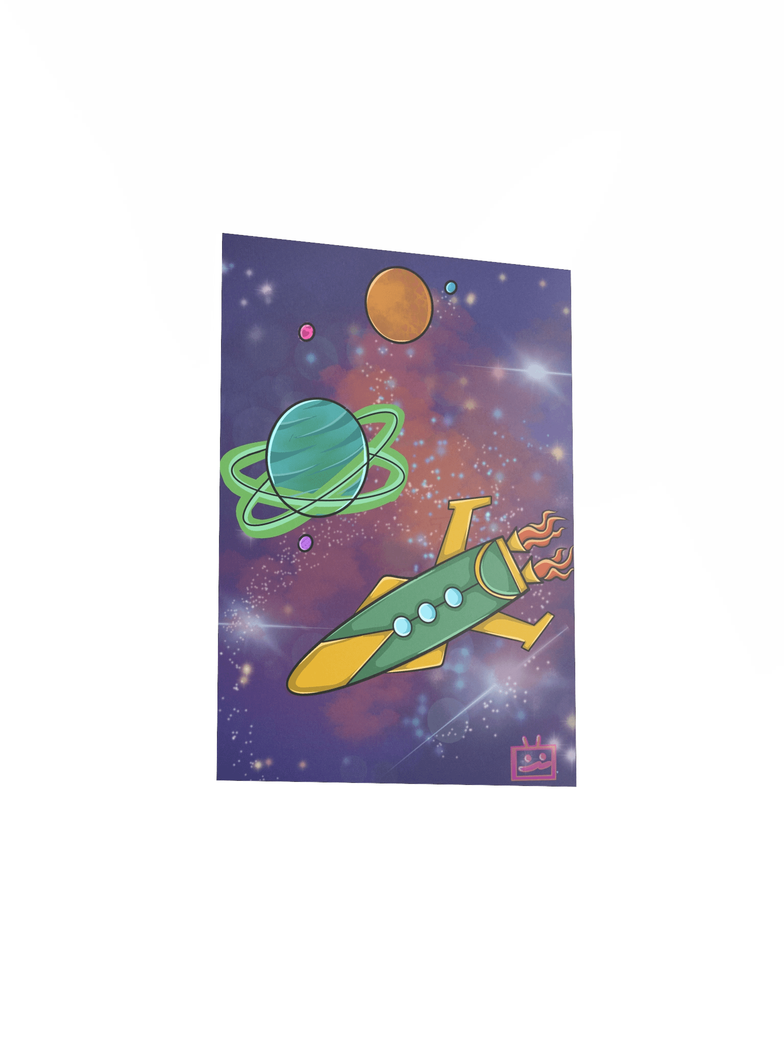 5x7 Space Ship Print product image (3)
