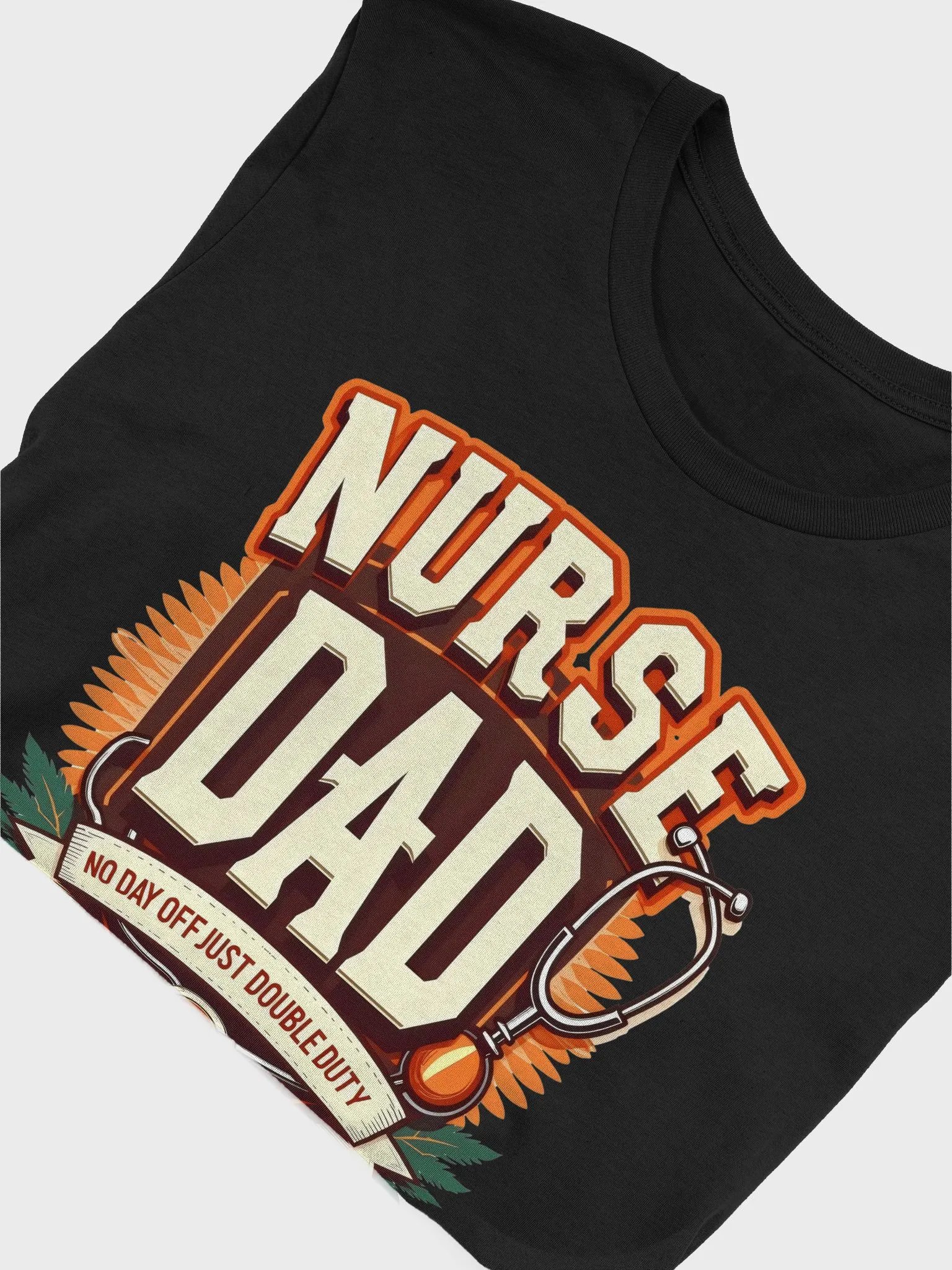 Double Duty Nurse Dad Graphic T-shirt product image (46)