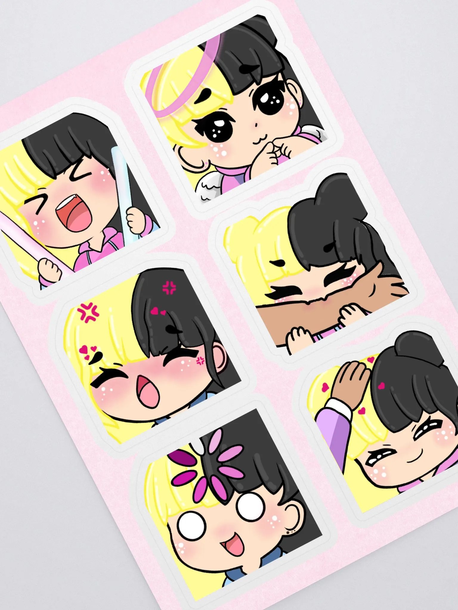 Emote Sticker Sheet 1 product image (1)