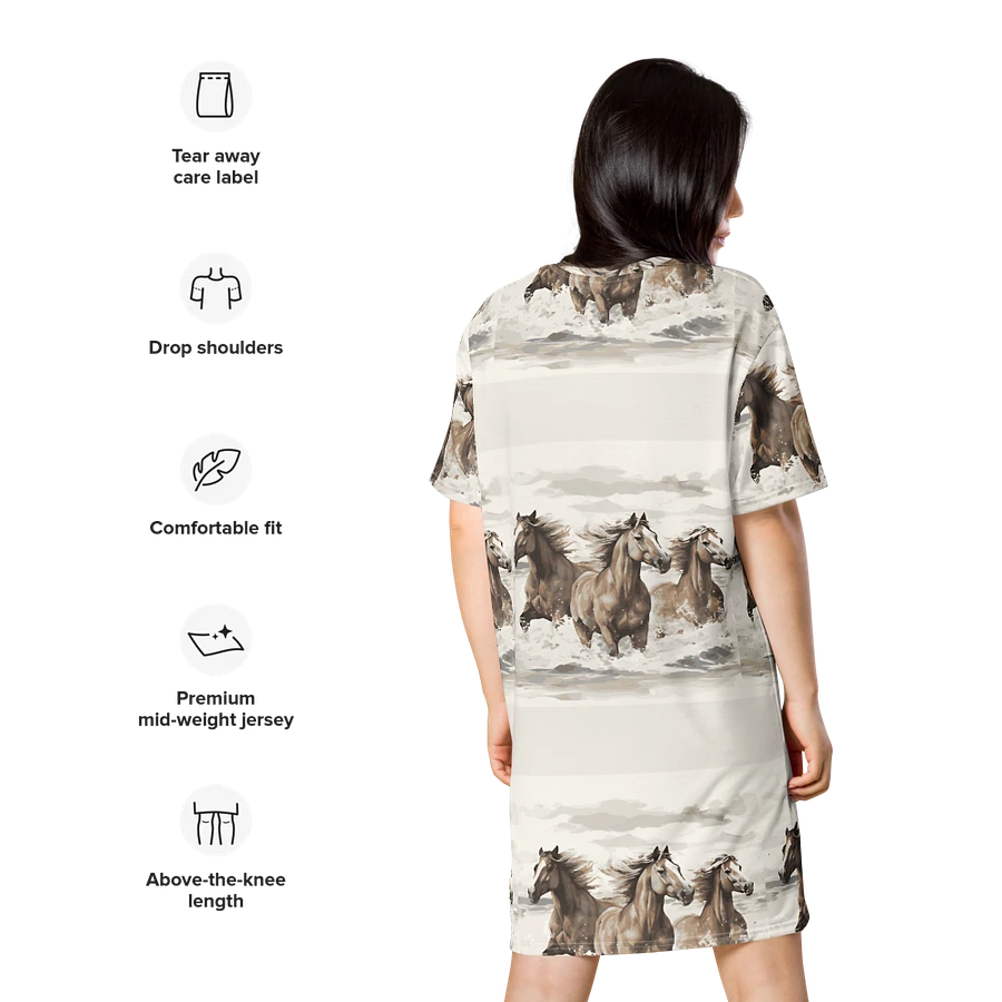 Galloping Grace Horse T-Shirt Dress product image (16)