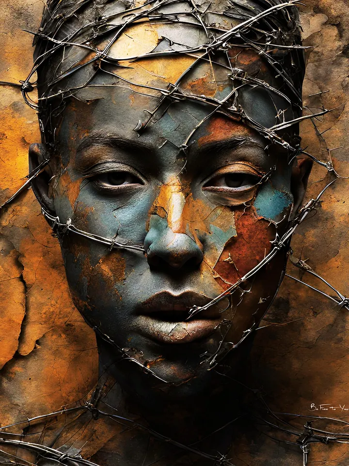 Be Free to Yourself | Last Prisoner Look | Canvas Painting product image (1)