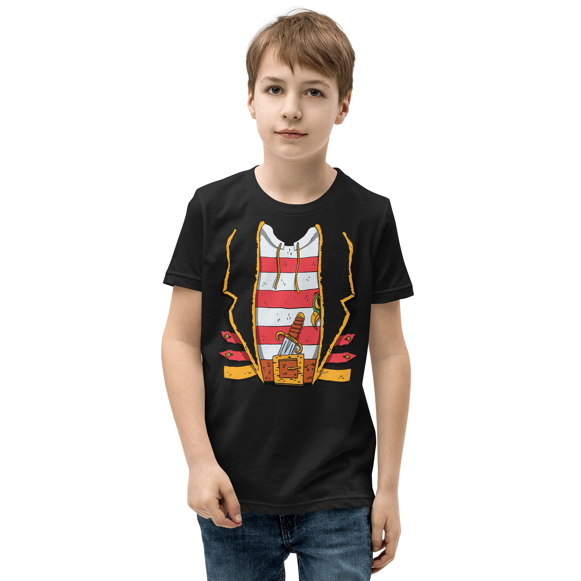 Pirate V2 Halloween Costume Funny T-Shirt For Kids product image (1)