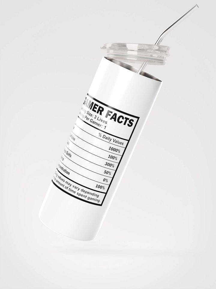 Gamer Facts 20 oz Stainless Steel Tumbler product image (2)