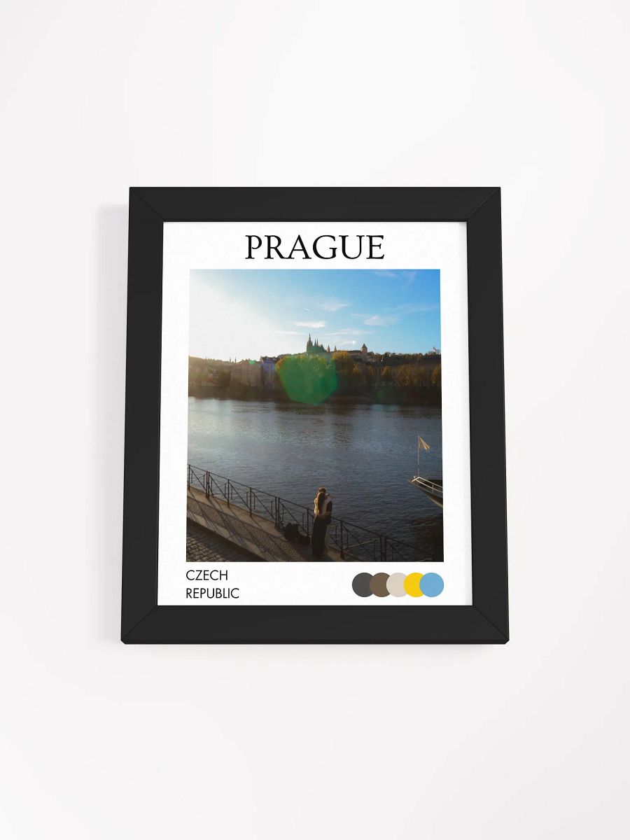 Sunset on Vltava River - Framed product image (1)