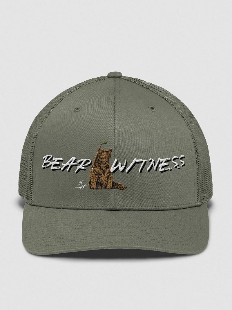 BEAR WITNESS Trucker Hat w/Bear Embroidery