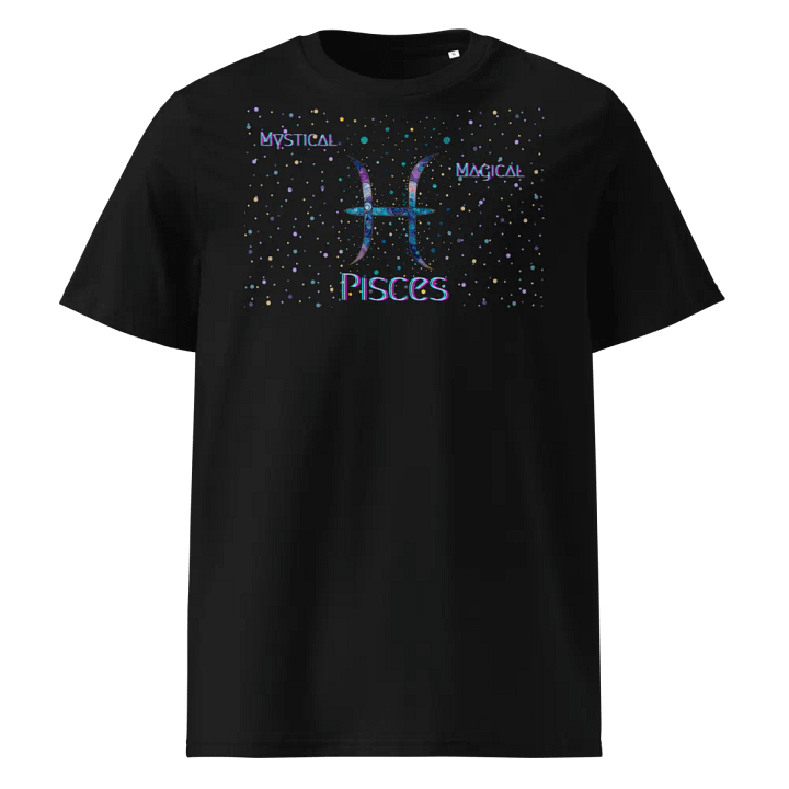 Pisces, Mystical Magical Pisces, Black Tee product image (1)