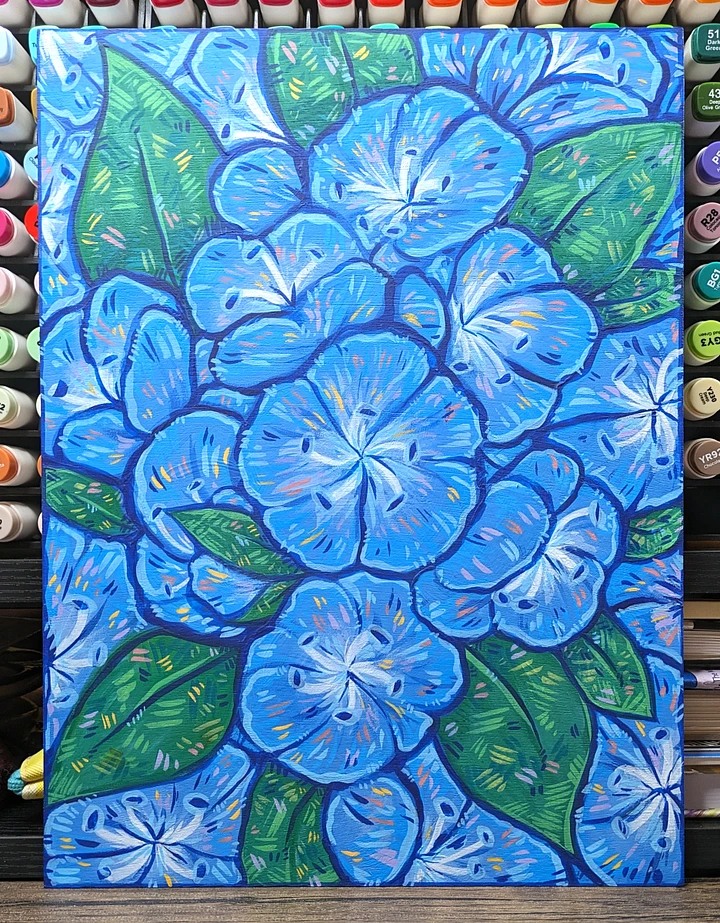 Blue Flowers Original Painting product image (1)