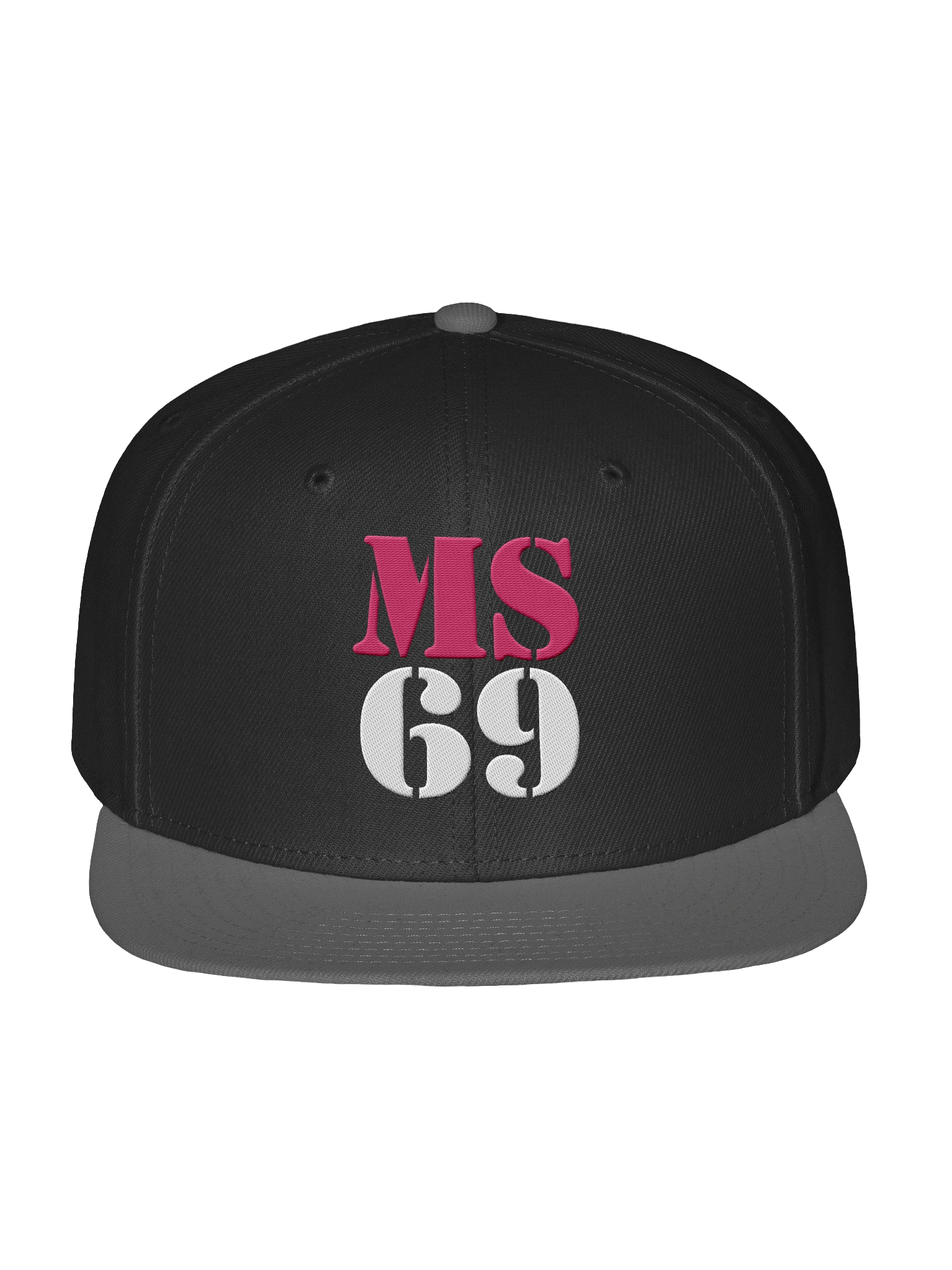 MS69 - Snapback Hat Pink/White product image (1)