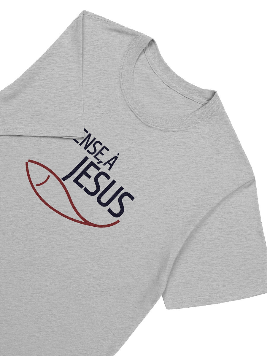 "Pense à Jésus" Evangelism T-Shirt – Share the Gospel in French product image (48)