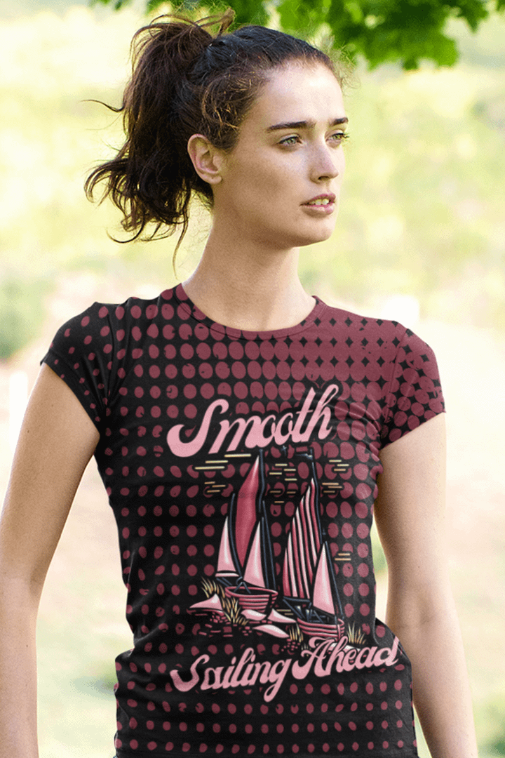 Smooth Sailing Ahead All Over Print T-shirt product image (1)