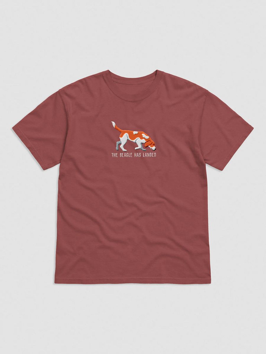 The Beagle Has Landed T-Shirt(Embroidered) of a Beagle(Red) product image (25)
