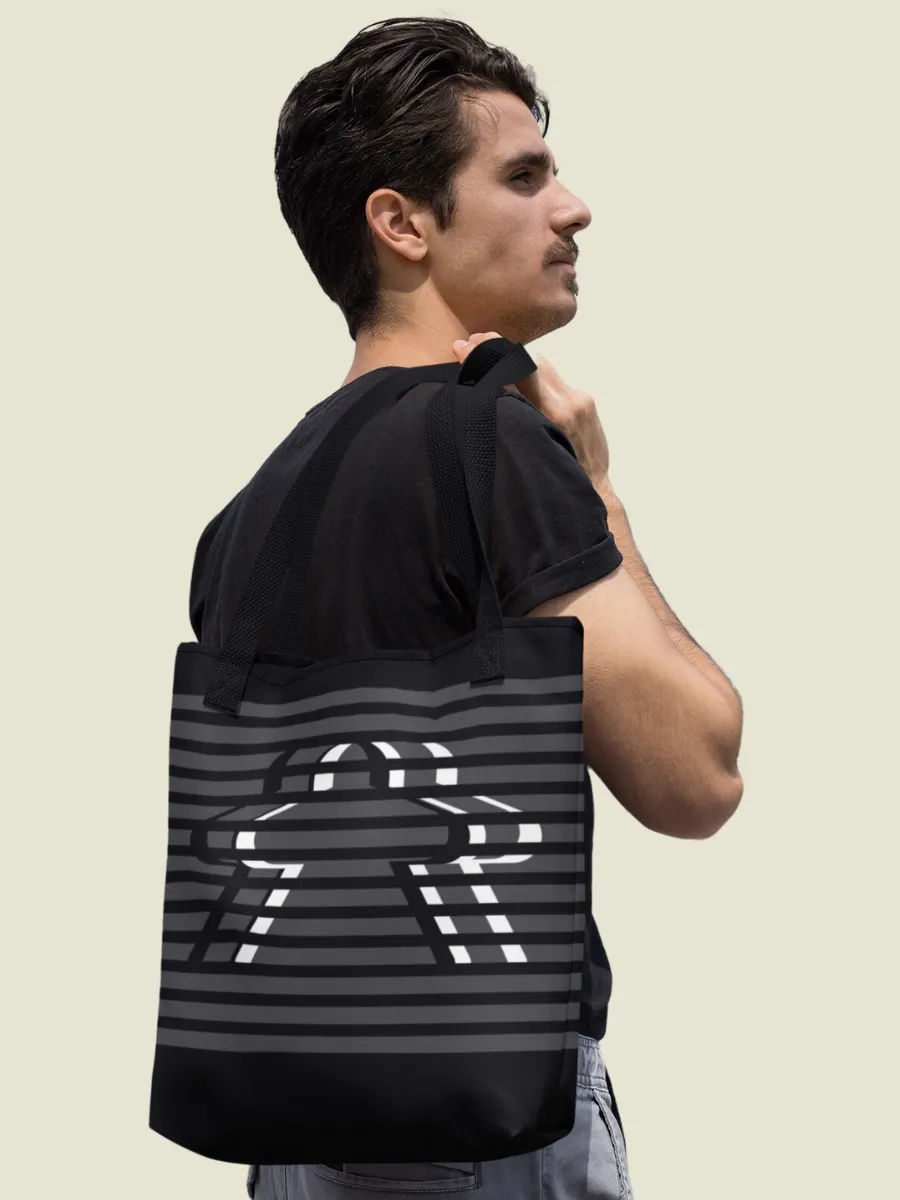 Abstract Meeple Prison Shoulder Tote Bag for Board Gamers product image (1)
