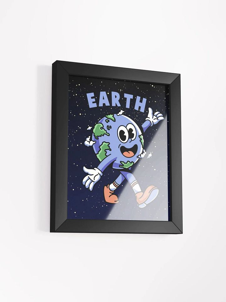 Retro Earth Framed Print product image (2)
