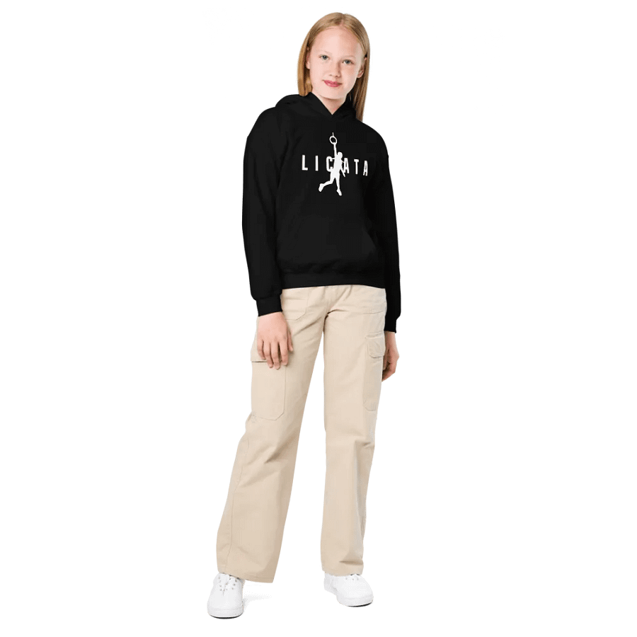 Ninja Girl White Logo Kids Hoodie product image (3)