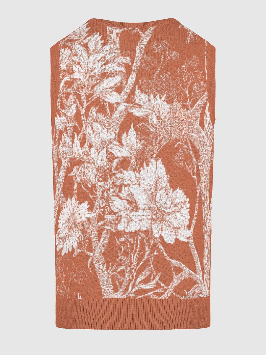 Floral Fusion Knitted V-Neck Vest product image (3)