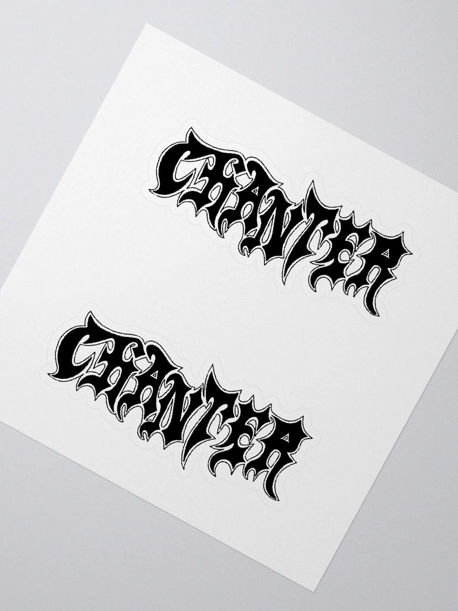 2 Black Chanter Logo Kiss Cut Stickers product image (4)