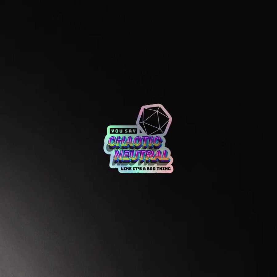 Chaotic Neutral - Holo Sticker product image (4)