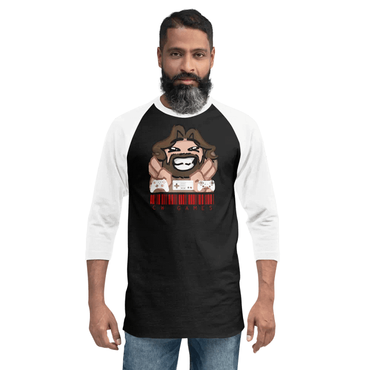 CW GAMES gamer's Delight Raglan Tee product image (8)
