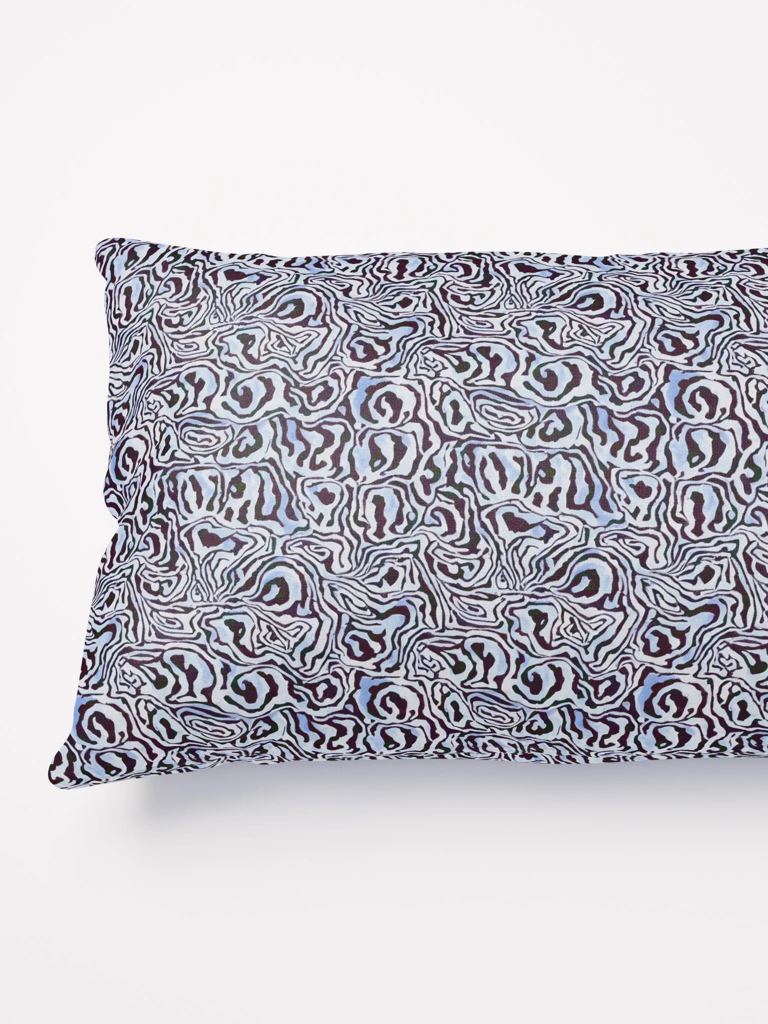 Blue Black Snake Pattern Pillow product image (9)