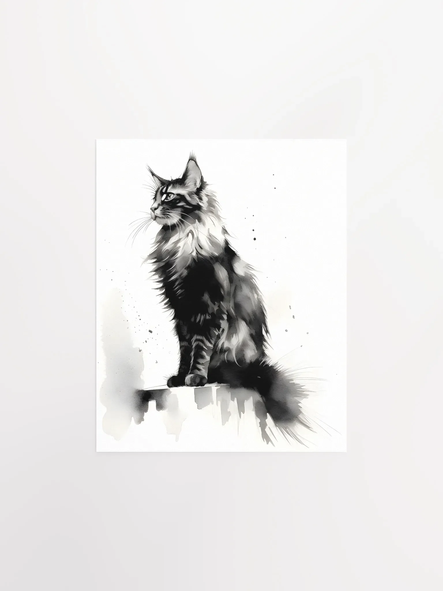 Maine Coon Minimal Art Print product image (1)