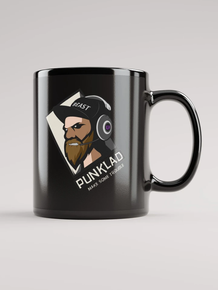 Black Glossy Mug: Punklad log product image (1)