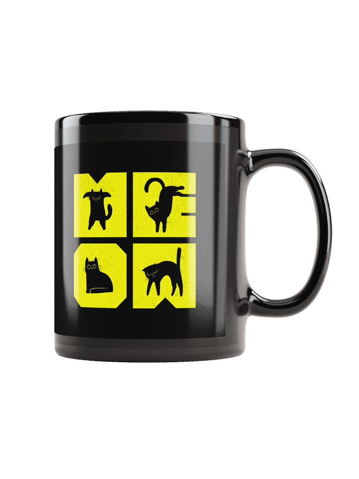 Meow | Black Glossy Mug product image (1)