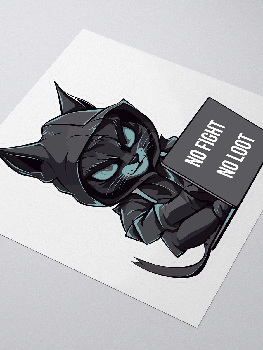 No Fight No Loot Fortnite Inspired Kiss Cut Sticker product image (3)