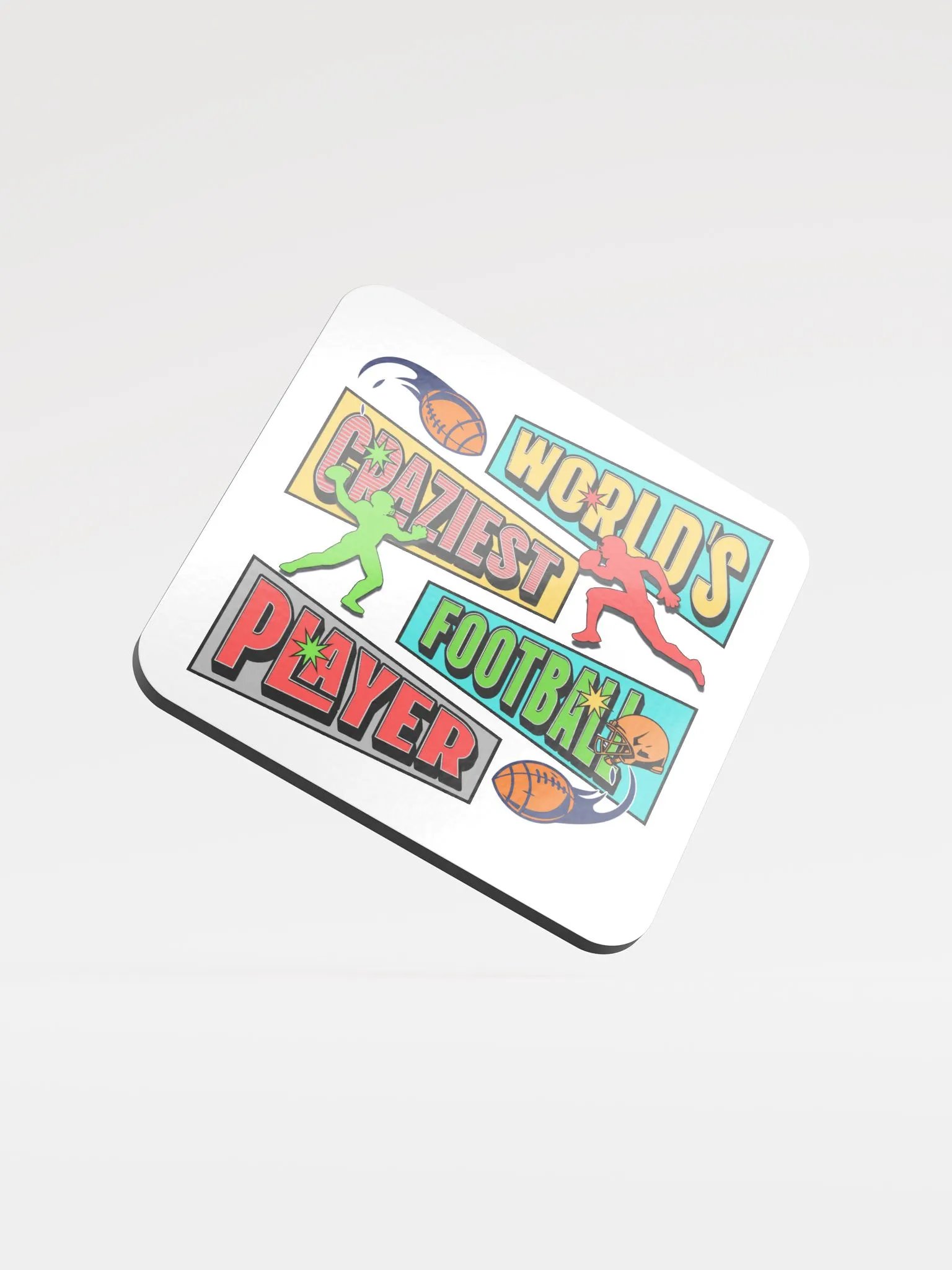 Worlds Craziest Football Player Coaster Set product image (3)