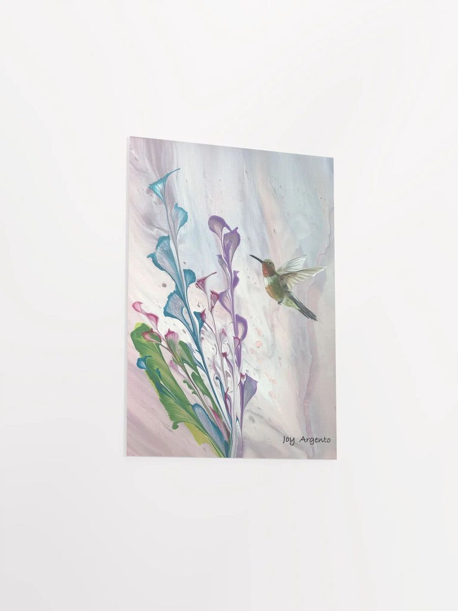 Hummingbird with Flowers Print product image (3)