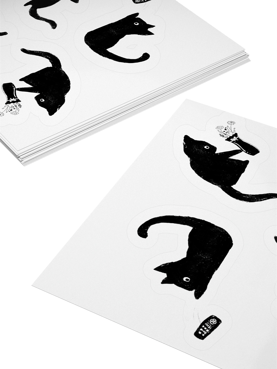 Bad Cats Knocking Stuff Over Stickers product image (4)