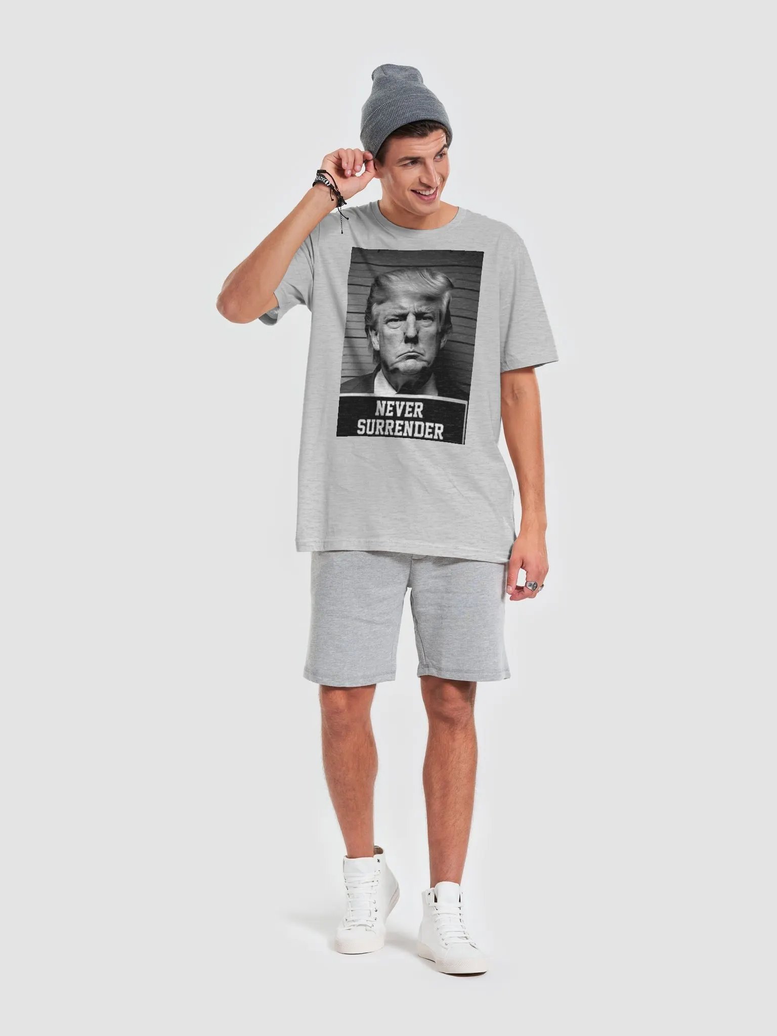 NEVER SURRENDER Bella+Canvas Supersoft T-Shirt product image (1)