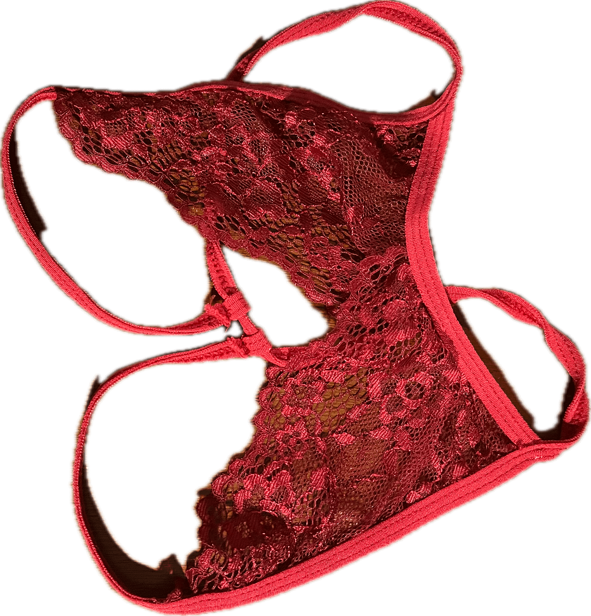 open crotch dark red thong panties product image (1)