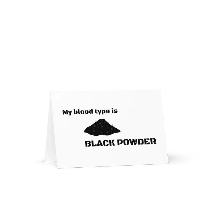 Black Powder Greeting Cards product image (1)
