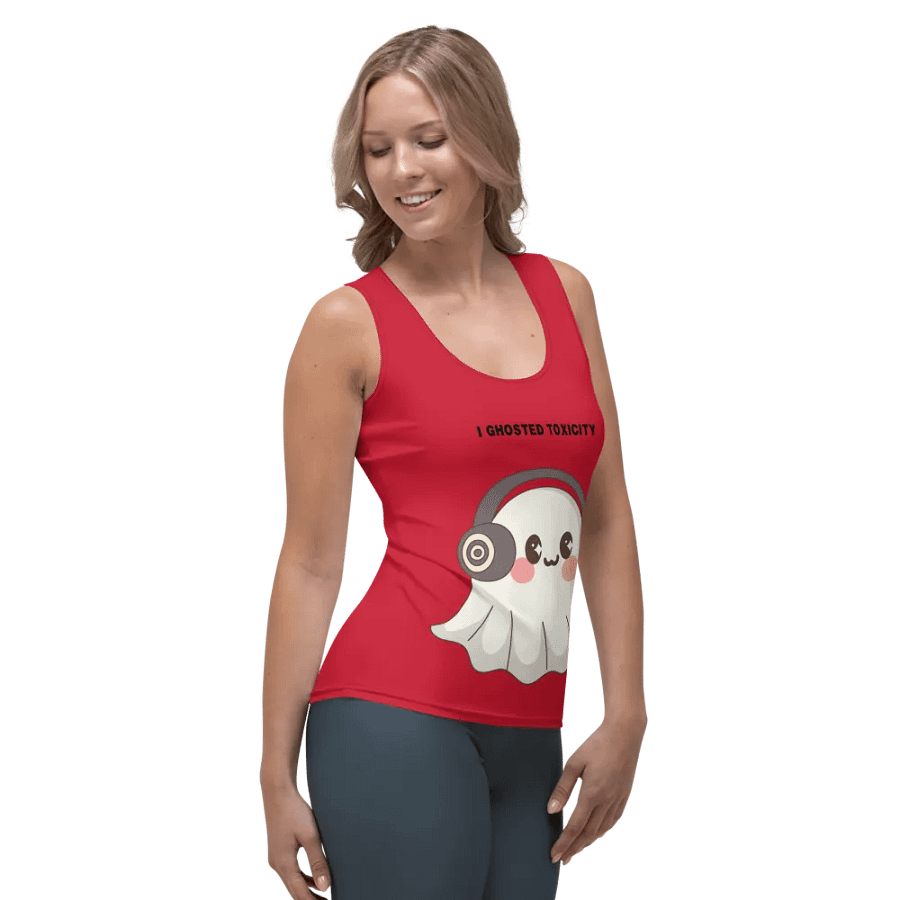 I Ghosted Toxicity Red Tank product image (4)