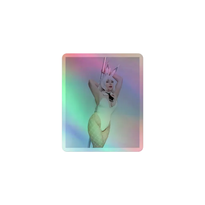 JuicyJinxs Blanc Cosplay Holographic Sticker product image (1)