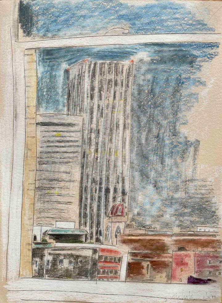 View from a Portland Hotel print product image (1)