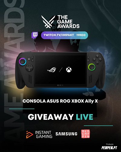 Dia 11 de Dezembro celebramos os #videojogos e durante a #live podes ganhar esta Asus Rog Xbox Ally X! Vais mesmo ter que te ...
