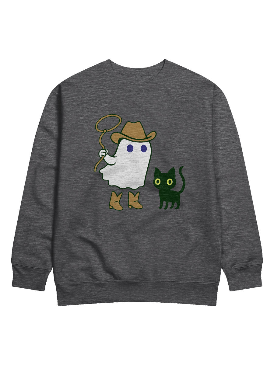 Spirit Cowboy Ghost Cowboy and Cat Halloween Sweatshirt product image (9)