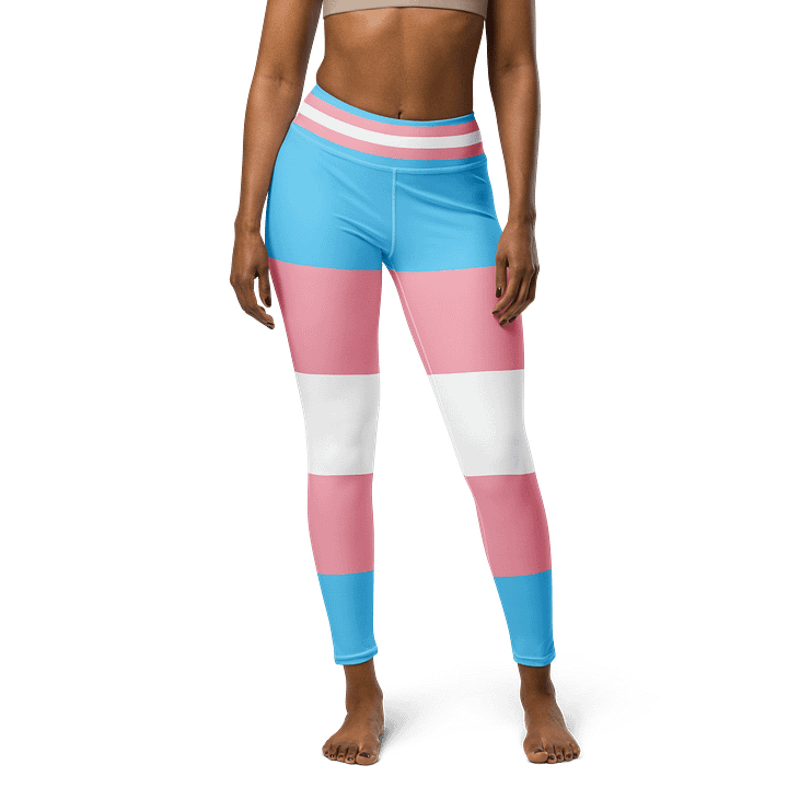 Trans Pride Flag Leggings product image (1)